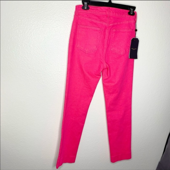 rag & bone Skinny Jeans Size 27 Bull Pink Ankle - Picture 5 of 8